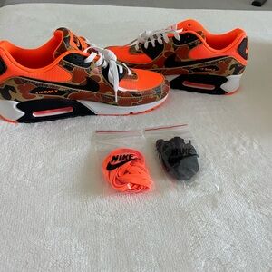 Nike Air Max Orange Camo Sneakers